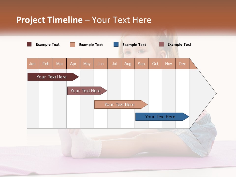 A Little Girl Sitting On A Mat With Her Feet On The Ground PowerPoint Template