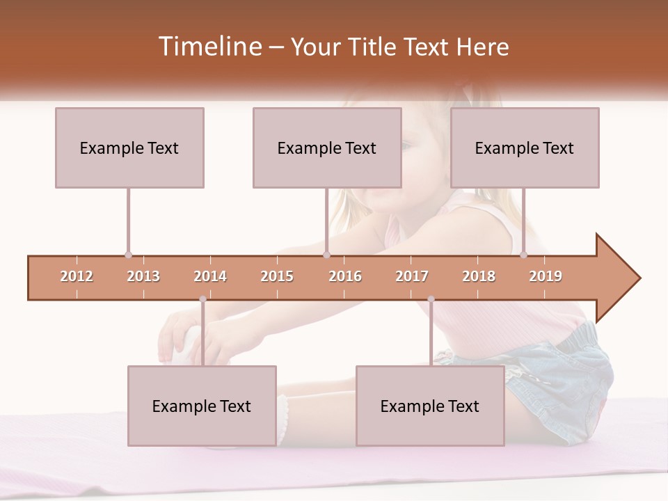 A Little Girl Sitting On A Mat With Her Feet On The Ground PowerPoint Template