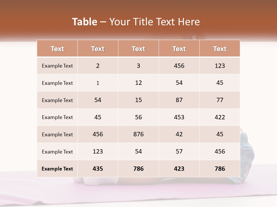 A Little Girl Sitting On A Mat With Her Feet On The Ground PowerPoint Template