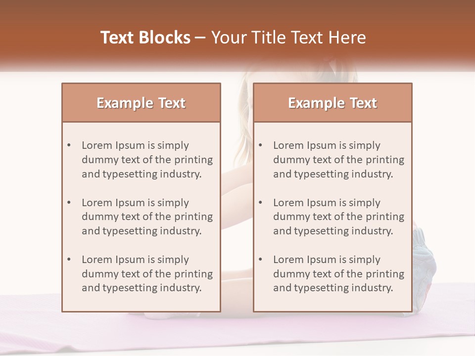 A Little Girl Sitting On A Mat With Her Feet On The Ground PowerPoint Template