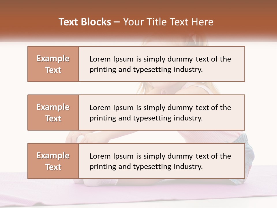 A Little Girl Sitting On A Mat With Her Feet On The Ground PowerPoint Template