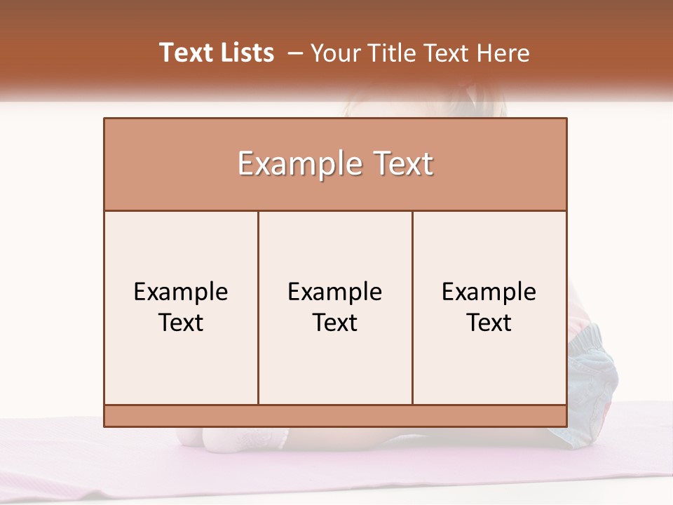 A Little Girl Sitting On A Mat With Her Feet On The Ground PowerPoint Template