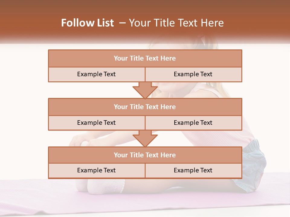 A Little Girl Sitting On A Mat With Her Feet On The Ground PowerPoint Template