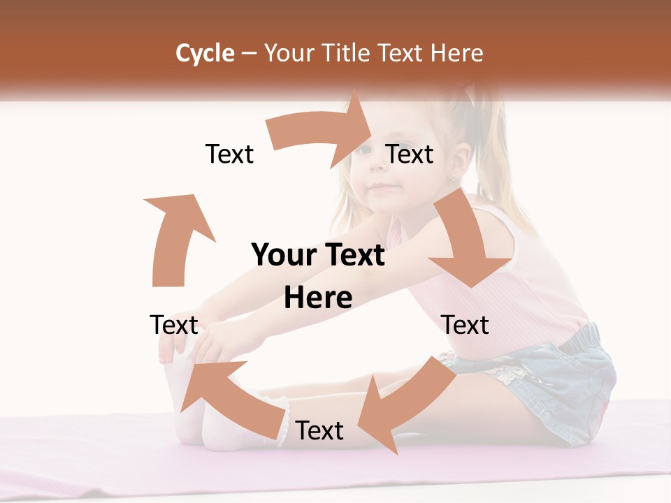 A Little Girl Sitting On A Mat With Her Feet On The Ground PowerPoint Template