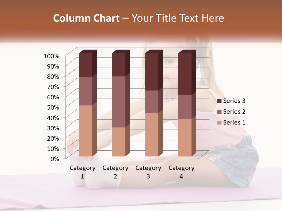 A Little Girl Sitting On A Mat With Her Feet On The Ground PowerPoint Template