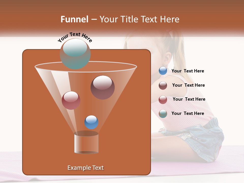 A Little Girl Sitting On A Mat With Her Feet On The Ground PowerPoint Template