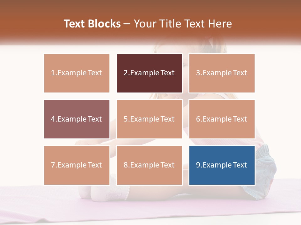 A Little Girl Sitting On A Mat With Her Feet On The Ground PowerPoint Template