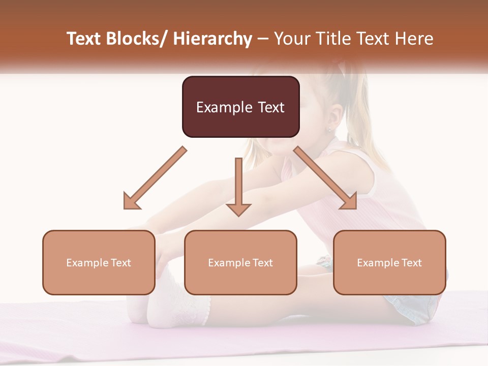 A Little Girl Sitting On A Mat With Her Feet On The Ground PowerPoint Template