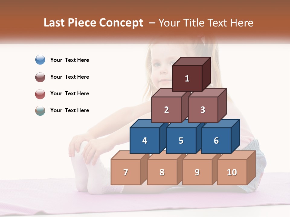 A Little Girl Sitting On A Mat With Her Feet On The Ground PowerPoint Template