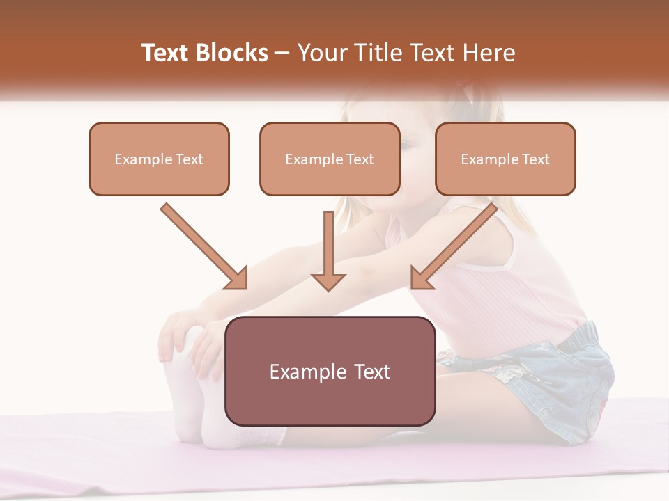 A Little Girl Sitting On A Mat With Her Feet On The Ground PowerPoint Template