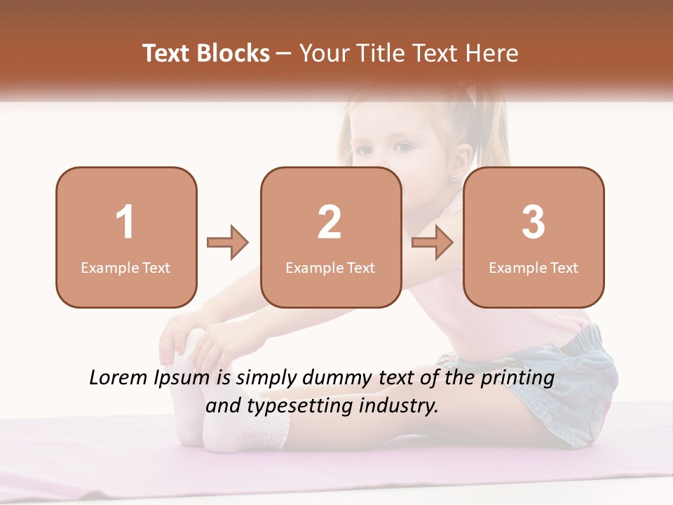 A Little Girl Sitting On A Mat With Her Feet On The Ground PowerPoint Template