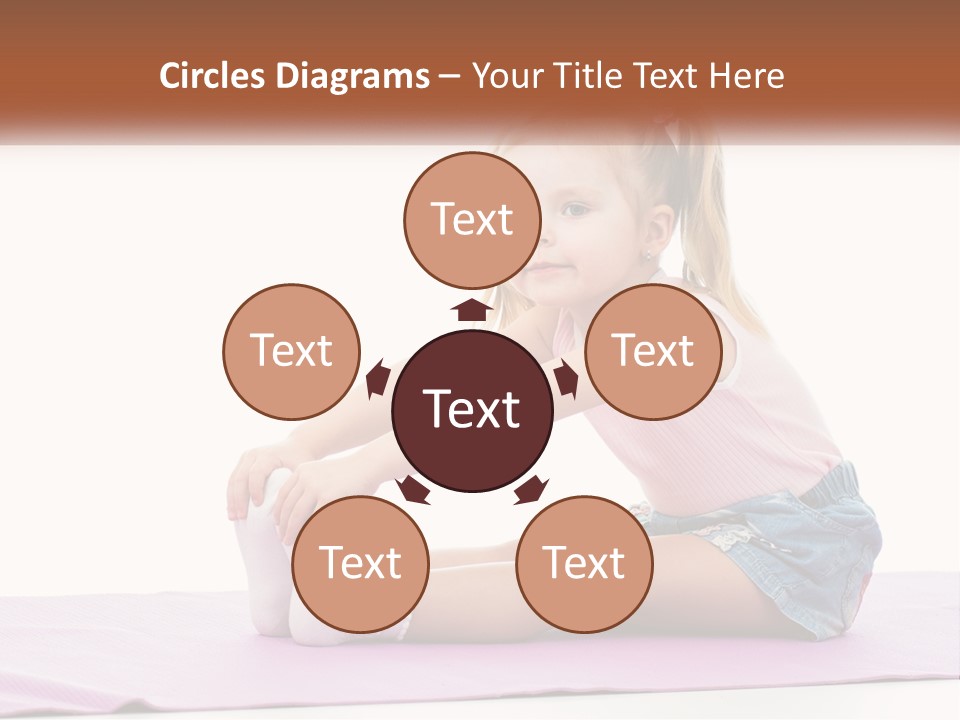 A Little Girl Sitting On A Mat With Her Feet On The Ground PowerPoint Template