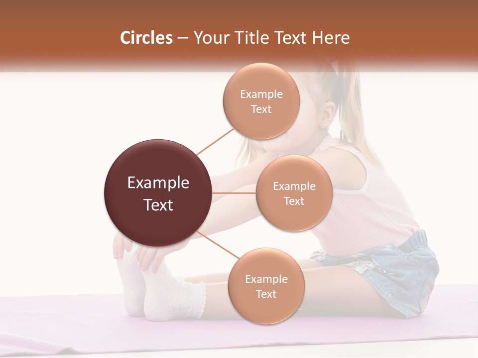A Little Girl Sitting On A Mat With Her Feet On The Ground PowerPoint Template