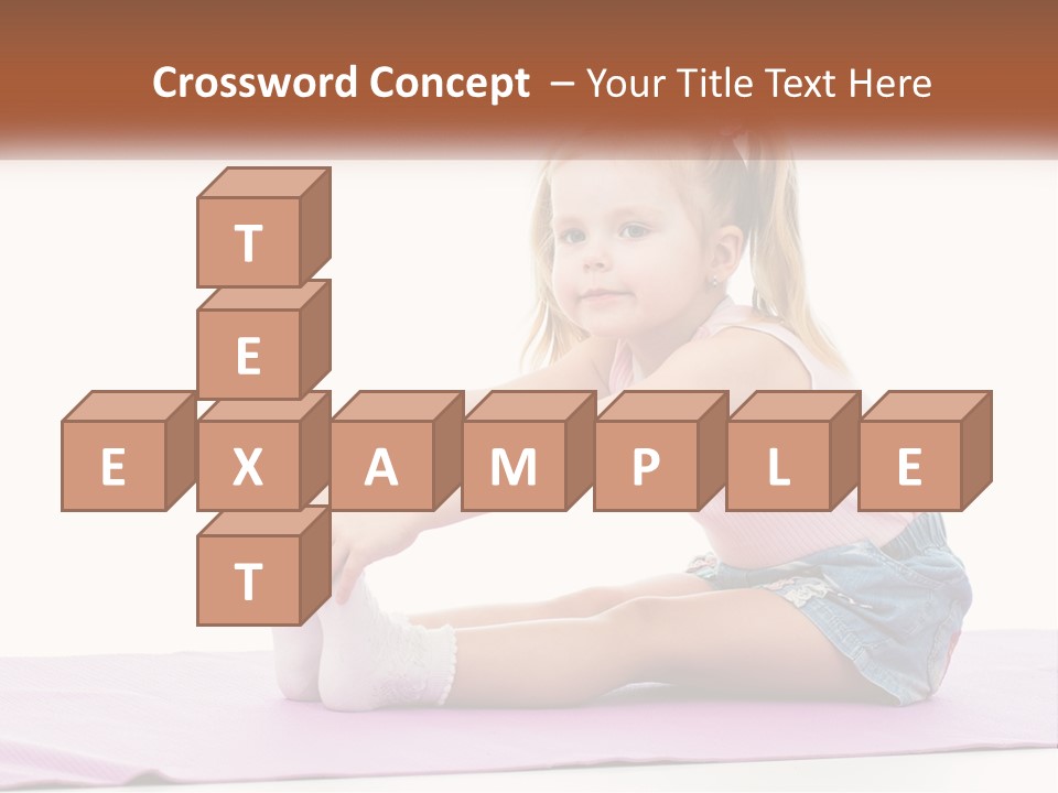 A Little Girl Sitting On A Mat With Her Feet On The Ground PowerPoint Template