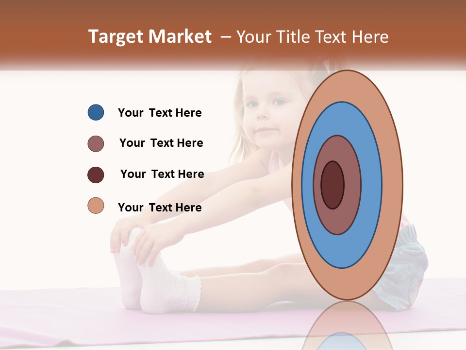 A Little Girl Sitting On A Mat With Her Feet On The Ground PowerPoint Template
