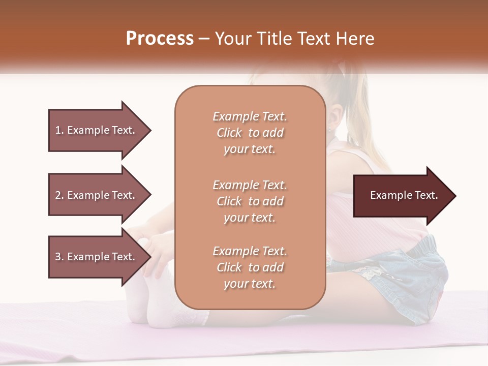 A Little Girl Sitting On A Mat With Her Feet On The Ground PowerPoint Template