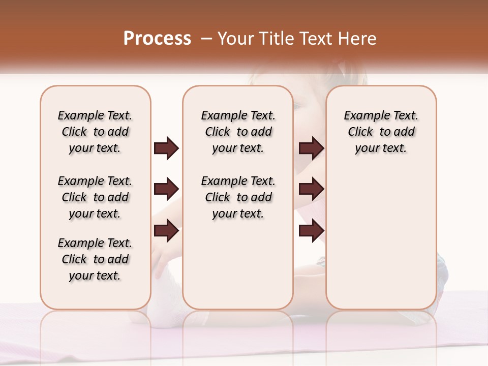 A Little Girl Sitting On A Mat With Her Feet On The Ground PowerPoint Template