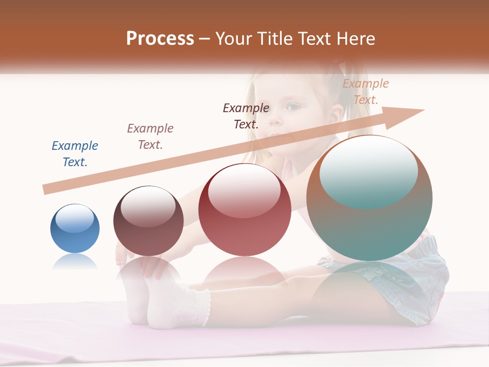 A Little Girl Sitting On A Mat With Her Feet On The Ground PowerPoint Template