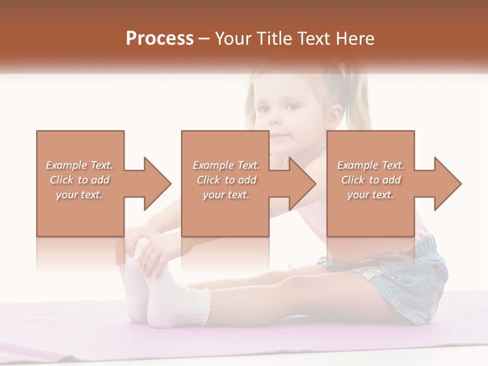 A Little Girl Sitting On A Mat With Her Feet On The Ground PowerPoint Template