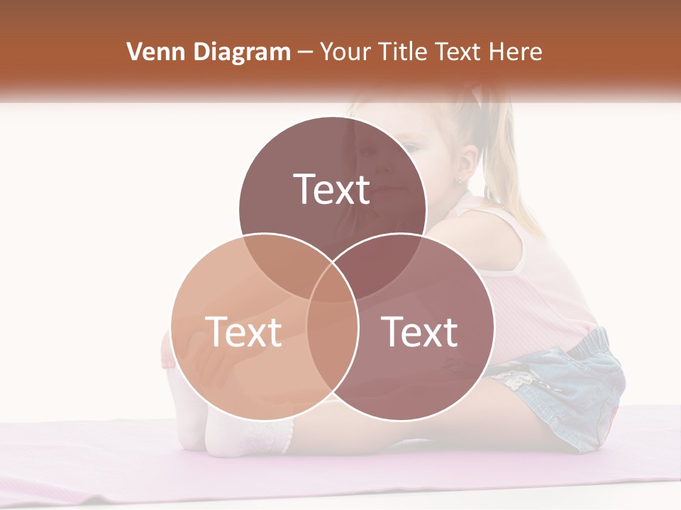 A Little Girl Sitting On A Mat With Her Feet On The Ground PowerPoint Template