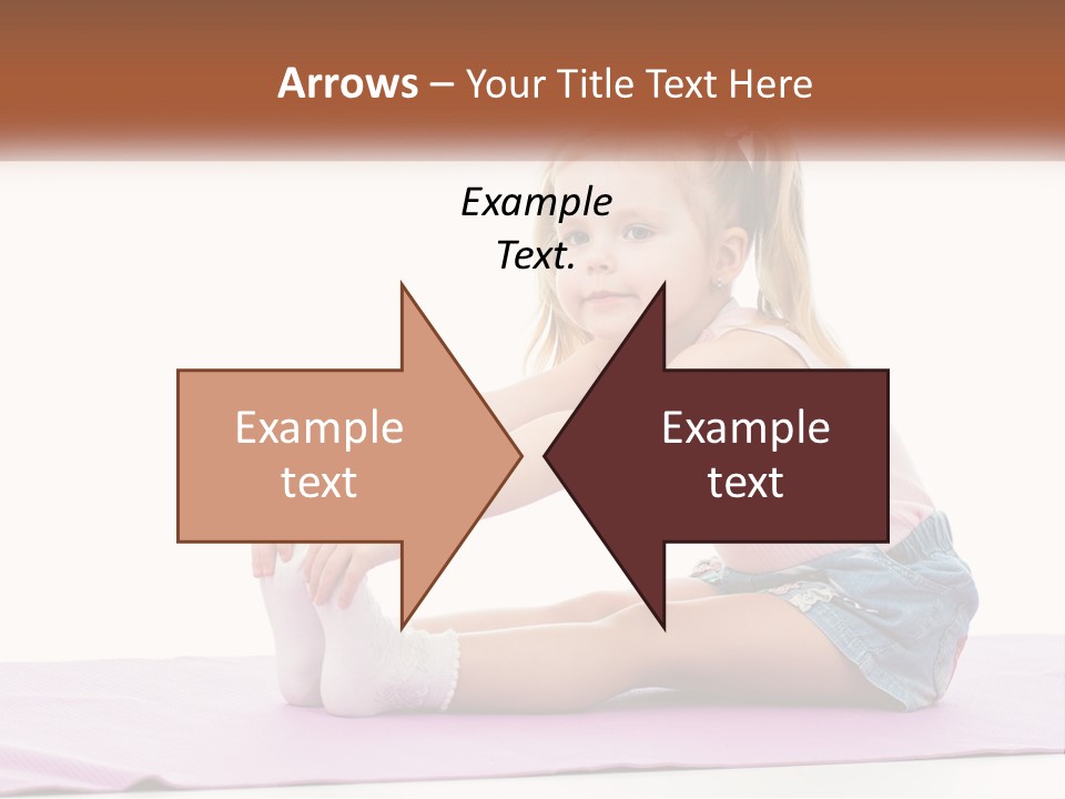 A Little Girl Sitting On A Mat With Her Feet On The Ground PowerPoint Template