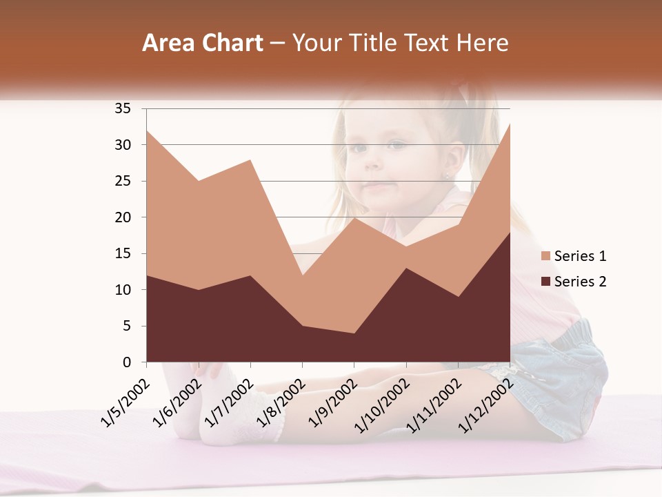 A Little Girl Sitting On A Mat With Her Feet On The Ground PowerPoint Template