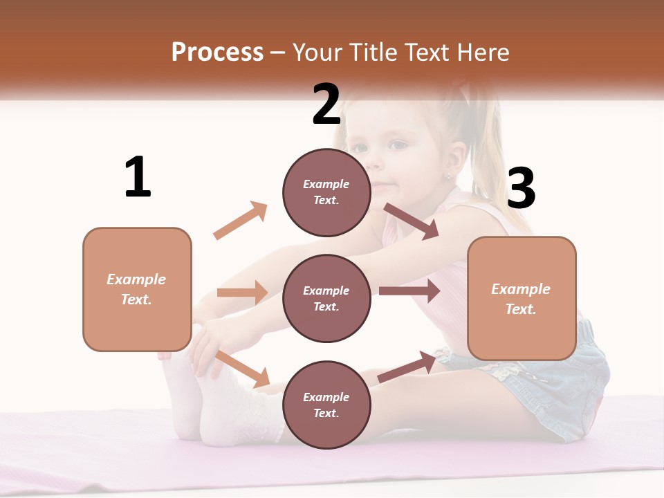 A Little Girl Sitting On A Mat With Her Feet On The Ground PowerPoint Template