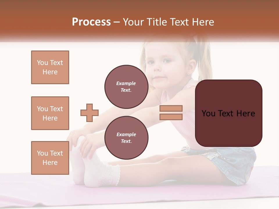 A Little Girl Sitting On A Mat With Her Feet On The Ground PowerPoint Template
