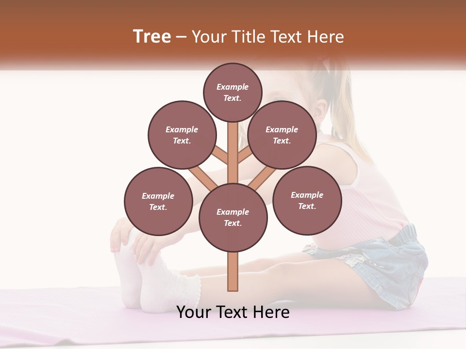 A Little Girl Sitting On A Mat With Her Feet On The Ground PowerPoint Template