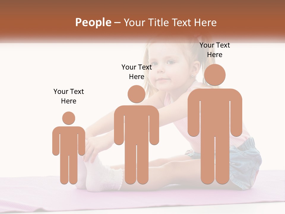A Little Girl Sitting On A Mat With Her Feet On The Ground PowerPoint Template
