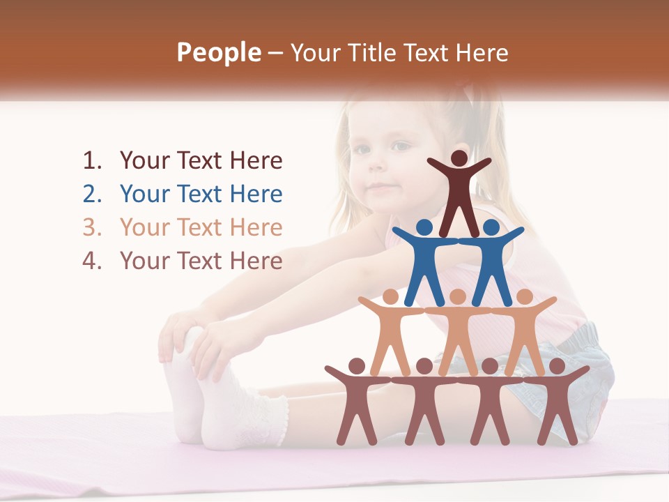 A Little Girl Sitting On A Mat With Her Feet On The Ground PowerPoint Template