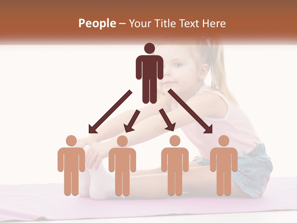 A Little Girl Sitting On A Mat With Her Feet On The Ground PowerPoint Template