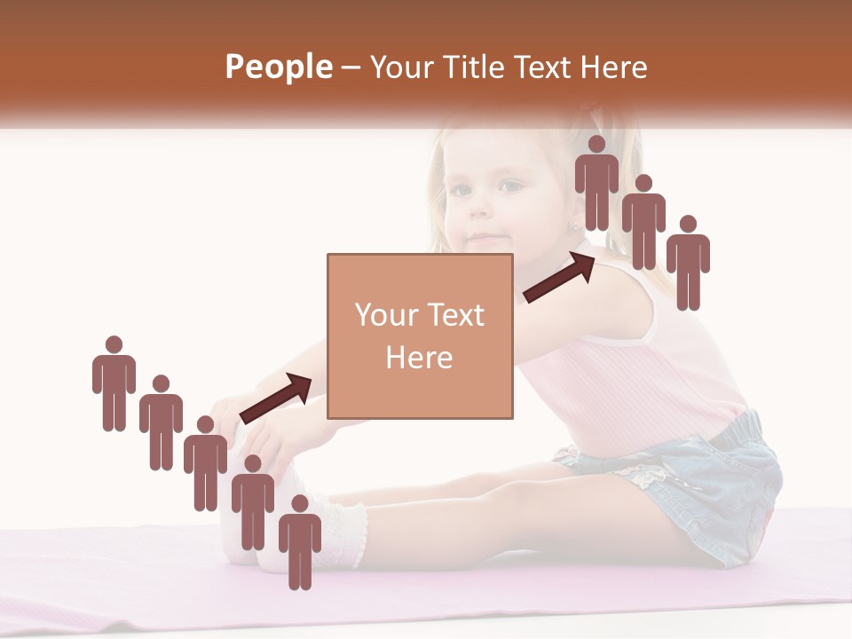 A Little Girl Sitting On A Mat With Her Feet On The Ground PowerPoint Template