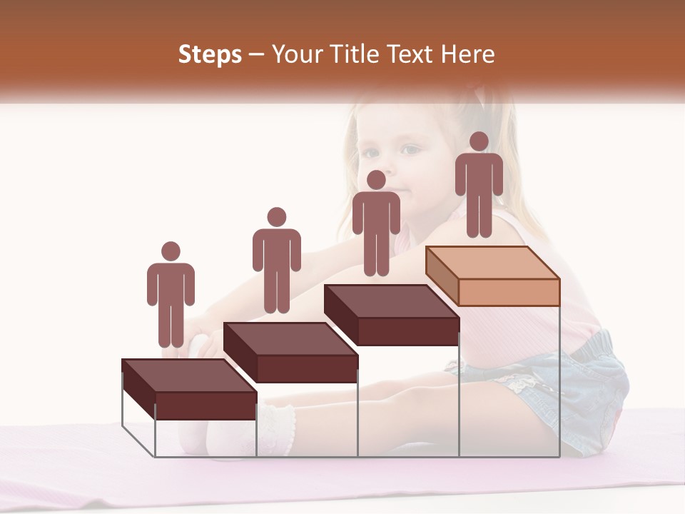 A Little Girl Sitting On A Mat With Her Feet On The Ground PowerPoint Template