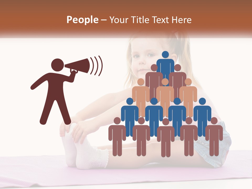 A Little Girl Sitting On A Mat With Her Feet On The Ground PowerPoint Template