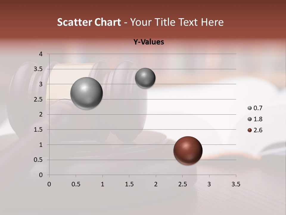 A Wooden Judge's Hammer On Top Of A Wooden Table PowerPoint Template