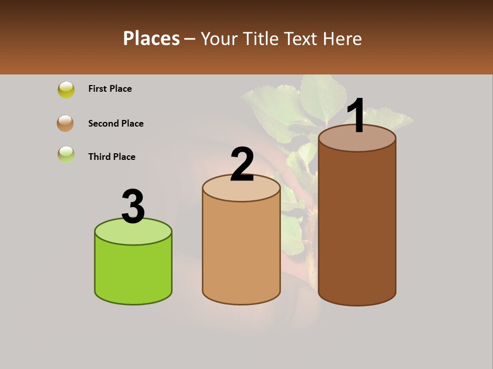 A Person Holding A Plant In Their Hand PowerPoint Template