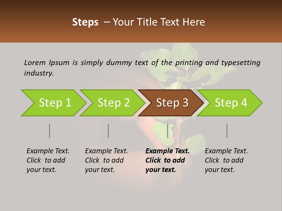 A Person Holding A Plant In Their Hand PowerPoint Template