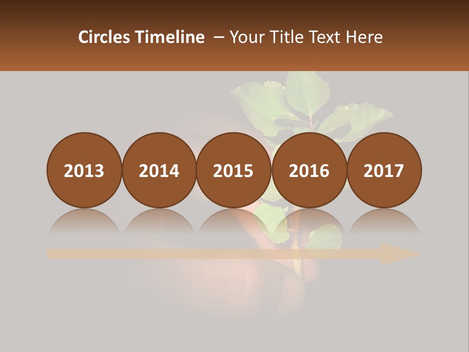 A Person Holding A Plant In Their Hand PowerPoint Template