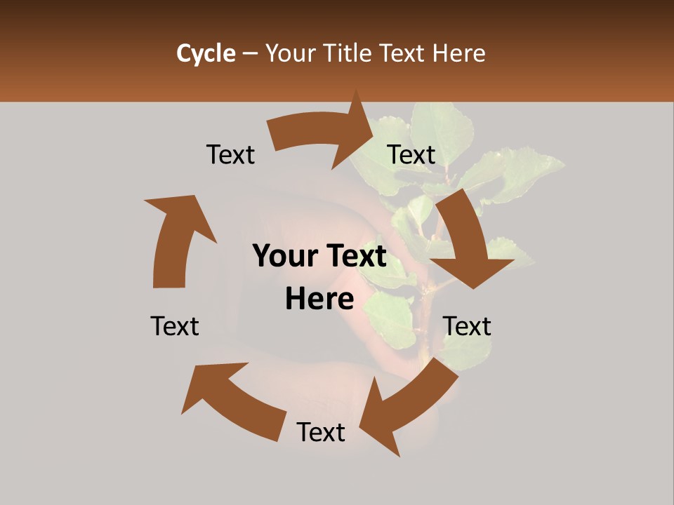 A Person Holding A Plant In Their Hand PowerPoint Template