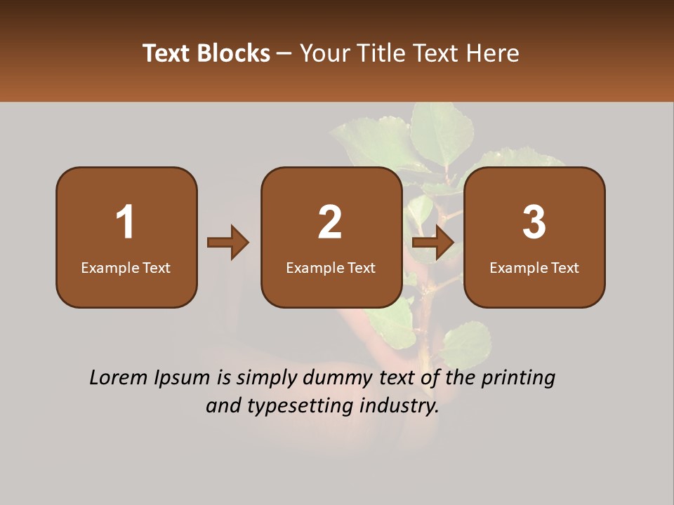 A Person Holding A Plant In Their Hand PowerPoint Template