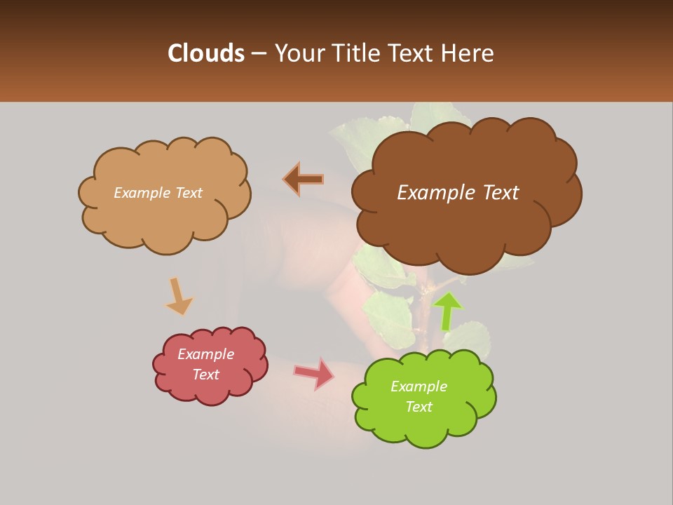A Person Holding A Plant In Their Hand PowerPoint Template
