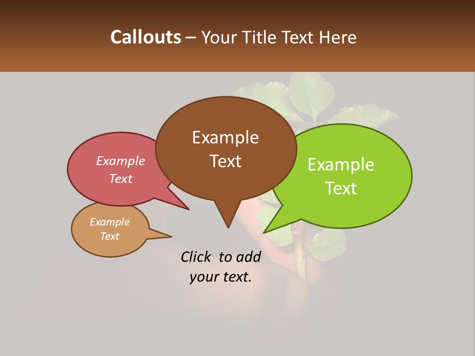 A Person Holding A Plant In Their Hand PowerPoint Template