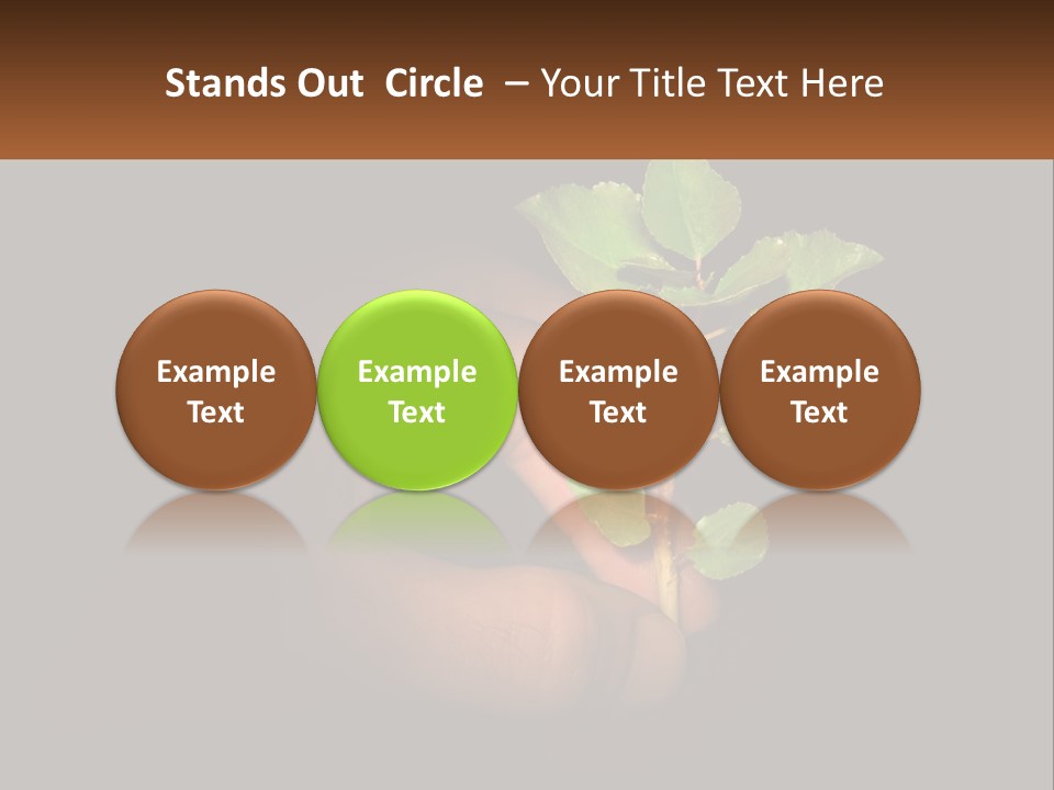 A Person Holding A Plant In Their Hand PowerPoint Template