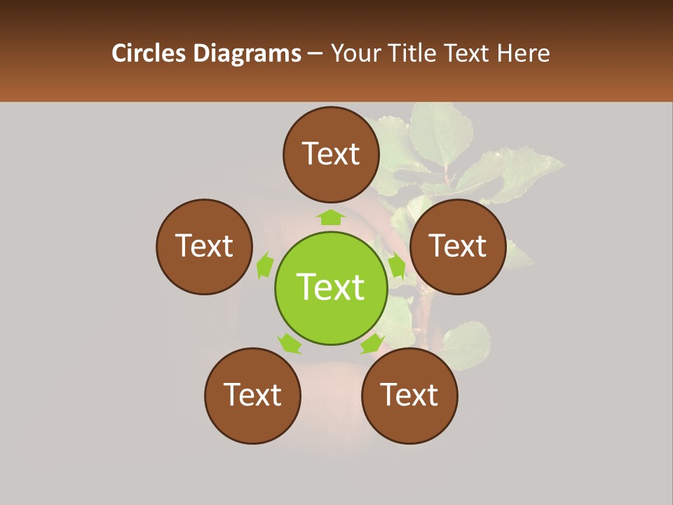 A Person Holding A Plant In Their Hand PowerPoint Template