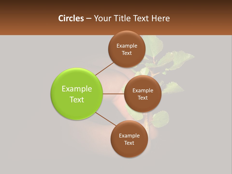 A Person Holding A Plant In Their Hand PowerPoint Template