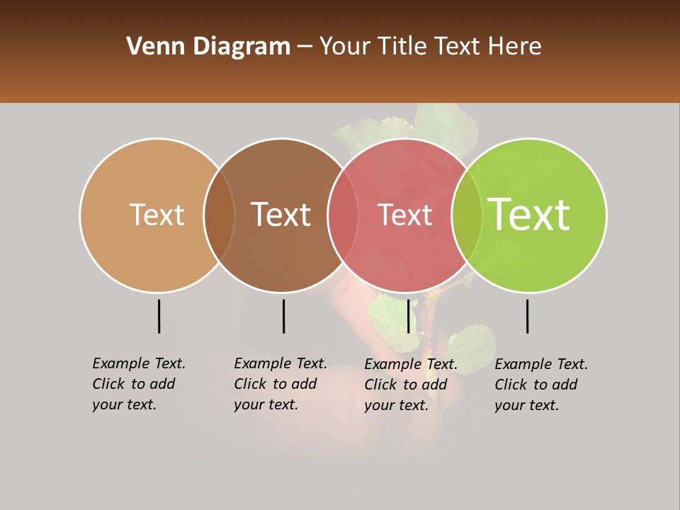 A Person Holding A Plant In Their Hand PowerPoint Template