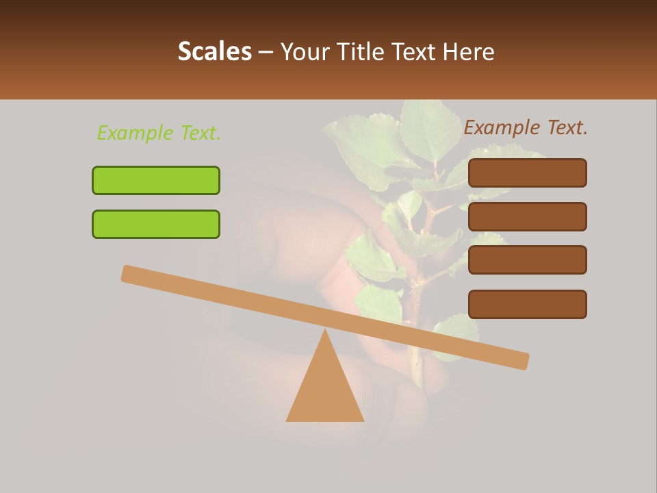 A Person Holding A Plant In Their Hand PowerPoint Template