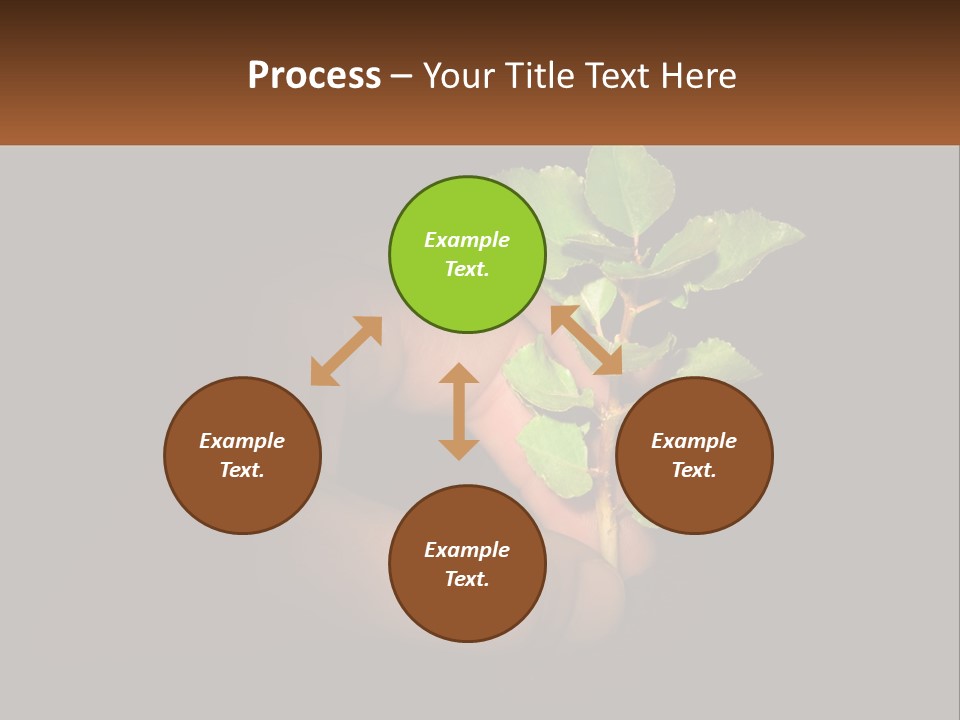 A Person Holding A Plant In Their Hand PowerPoint Template