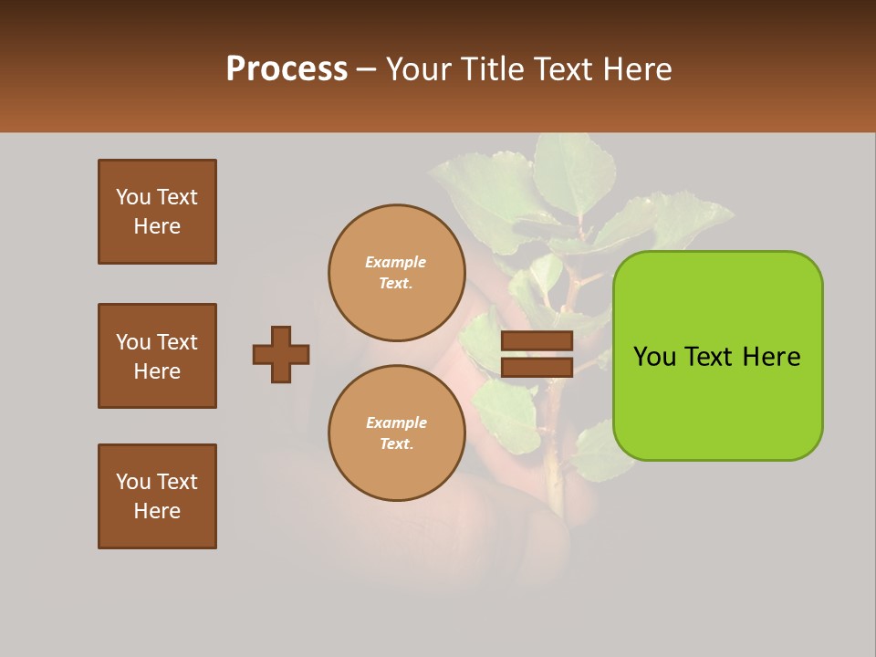 A Person Holding A Plant In Their Hand PowerPoint Template